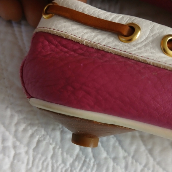 COACH VINTAGE TINY KITTEN HEEL LOAFERS Y2K - Picture 4 of 13